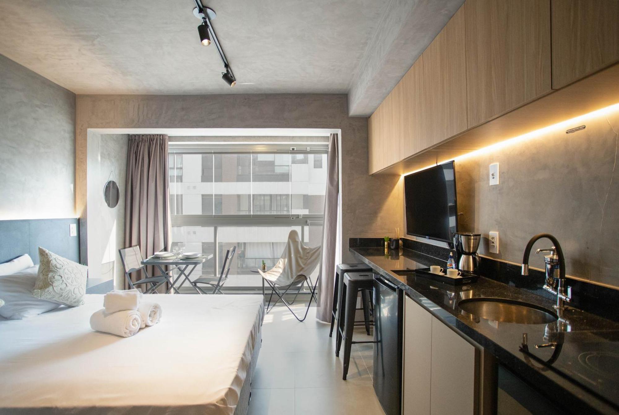 Condominio Belint Bela Cintra - Studios Por Temporada Сан-Пауло Экстерьер фото